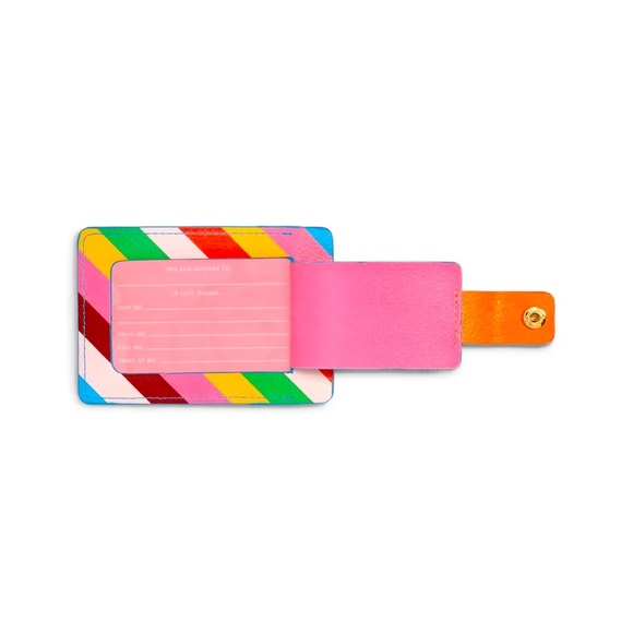 🌈 ban.do | Getaway Luggage Tag - Rainbow Stripe 🏷️🌈✈️ - Picture 3 of 6